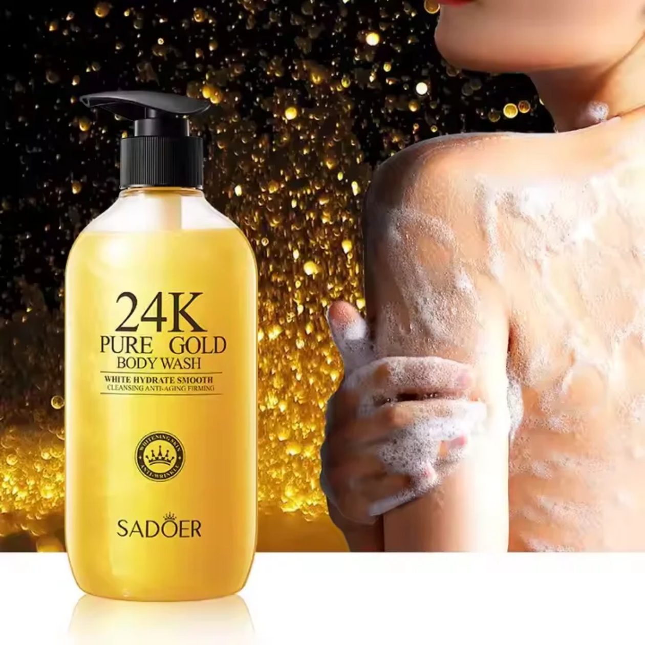 24K Pure Gold Body Wash (Pump Bottle)