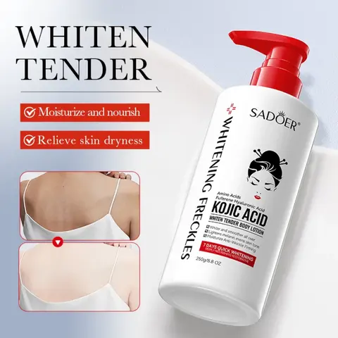 Kojic Acid Whiten Tender Body Lotion Pump Bottle