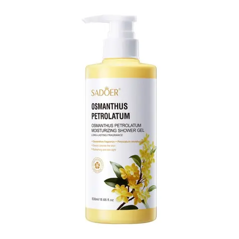 SADOER Osmanthus Petrolatum Moisturizing Shower Gel 530ml (Pump Bottle)